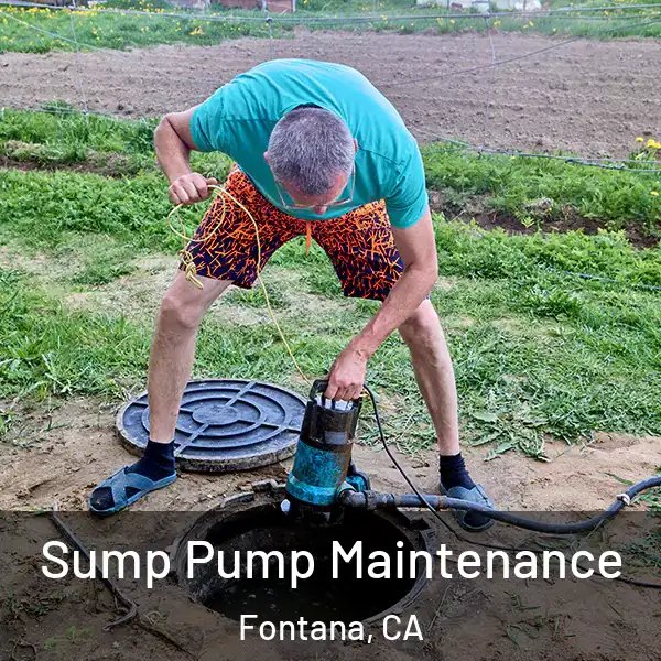  Sump Pump Maintenance Fontana, CA