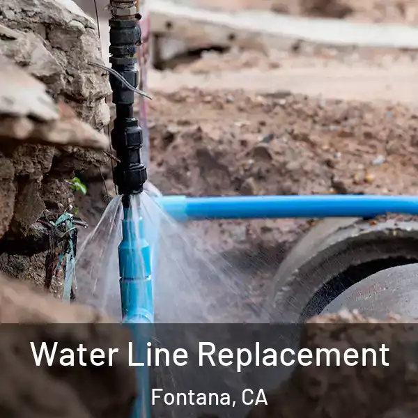  Water Line Replacement Fontana, CA